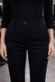Team Kayak Collar Long Sleeve Body & High Waist Tight Leg Fabric Pants Set – Black - 4
