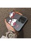 Silicone Edge Hard Back Phone Case Compatible with Samsung Galaxy A13 Kitty Pattern - 3