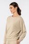 Women's Crew Neck Sweatshirt 3613/Beige - 5