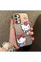 Silicone Edge Hard Back Phone Cover Compatible with Samsung Galaxy A33 5g Kitty Pattern - 2