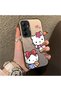 Silicone Edge Hard Back Phone Case Compatible with Samsung Galaxy A35 Kitty Pattern - 2