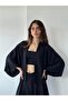 Design Boho Mini Kimono Women Black - 3