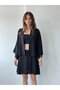 Design Boho Mini Kimono Women Black - 4