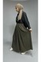 Pleated Skirt Pants Brown - 6