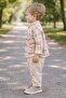 Linen Shirt Pants Sweatshirt Baby Kids 3-Piece Set - 2