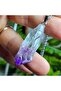 Amethyst Natural Stone Necklace -17- (Steel Chain) Handmade Designer Products - 6