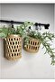 Wicker 2-Piece Set with Handles, Living Room, Kitchen, Bathroom, Garden Decor, Hand-Knitted Wicker Basket