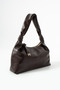 Brown Women's Piping Hand and Shoulder Bag