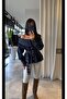 Premium Trend Waist Detail Studded Denim Jeans Shirt