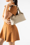 Cream Women's Piping Hand and Shoulder Bag - 2