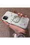 Silicone Edge Hard Back Phone Case Compatible with iPhone 11 Kitty Pattern