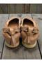 Women's Straw Bow Detailed Ballerinas. Open-Sided Straw Ballerinas. - 5