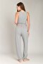 Carol Ribbed Knit Jogger Pants Pajama Bottoms - Gray Melange - 6