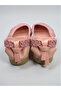 Women's Straw Bow Detailed Ballerinas. Open-Sided Straw Ballerinas. - 5