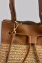 Bellora Genuine Leather, Straw Rope Bucket Bag with Adjustable Strap, Stylish Shoulder & Crossbody Women's Bag - 6