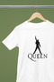 Queen Printed Circular Neck Cotton Oversize Short Sleeve Unisex Tshirt - 3