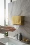 Matte Gold Napkin Holder Z Fold 200 Pieces Hygienic Towel Napkin Holder with Key Lock Matte Gold Color - 3