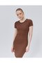 Short Sleeve Striped Women's Dress Lrn034 - 2