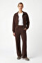 Women's Lior Modal Seasonal Brown Tracksuit Set