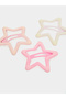 Pack of 3 - Pink Star Hair Clip - 2