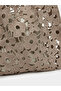Beige Floral Crochet Tote Bag - 2