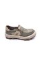 Lightweight Design Men's Laceless Comfortable Khaki Color Linen Shoes - 5