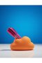 Orange Cloud Pen Holder and Makeup Brush Holder - Cute Minimalist Desk Organizer - 3