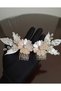 Pink Flower Model Double Bridal Comb Hairpin-Comb Hairpin-Bridal Crown-Hair Accessory