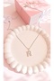 Xuping Necklace Women's Silver Color N Letter Steel Necklace with Shiny Zircon Stone Non Tarnish Antiallergic Necklace - 4