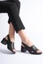Genuine Leather Orthopedic Poly Sole Strapped Patterned Women's Sandals - 2
