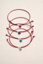 4-Piece Evil Eye Beaded Gelatin Card Korean Rope Martenica Set Lucky Rope - 2