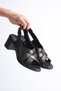 Genuine Leather Orthopedic Poly Sole Cage Design Women's Sandals