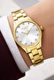 Gold Color Steel Strap & Case Women's Wristwatch with Bracelet Gift Sdlc018 - 2