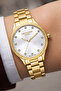 Gold Color Steel Strap & Case Women's Wristwatch with Bracelet Gift Sdlc018 - 3