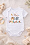 Happy Aid Mubarak Written Bodysuit, Happy Holidays Written Baby Bodysuit