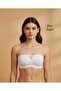 Intive Laser Cut Seamless Premium Quality Strapless Bra with Transparent Front Detail and Clasp - 3