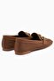 Rian Genuine Leather Women's Ballerinas with Tan Buckle - 8