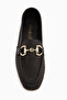 Rian Genuine Leather Black Buckle Women's Ballerinas - 3