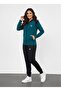 Hooded Green 2-Piece Women's Tracksuit Set - 3
