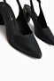 Donia Genuine Leather Black Heeled Women's Sandals - 5