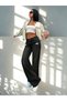 Women's Distressed Low-Rise Wide-Leg Denim Pants