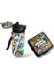 Licensed 500ml Water Bottle and Four Compartment Nutrition Bowl Set Ddcq 249662 - 2
