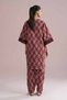 2 Piece - Printed Embroidered Suit - PE 26-203 - 3