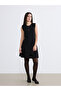 Esvab • Modern & Distinctive Petite Zero Roba Collar A-Line Peplum Mini Dress