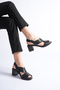 Genuine Leather Orthopedic Poly Sole V-Cut Low-Cut Women's Sandals - 2