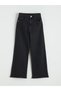 Lcw Kids Black Wideleg Girls' Jean Pants - 3