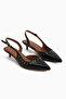 Marica Black Trocley Short Heeled Women's Shoes - 4