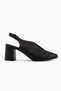 Nury Genuine Leather Black Women's Heeled Shoes - 2