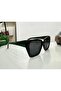 Premium Quality U400 Protection Polarized Glass Sunglasses Black Green Frame - 2