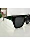 Premium Quality U400 Protection Polarized Glass Sunglasses Black Green Frame - 3